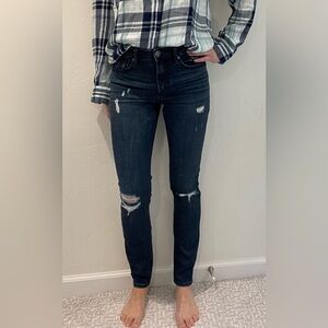 Express high rise dark wash skinny denim size 4